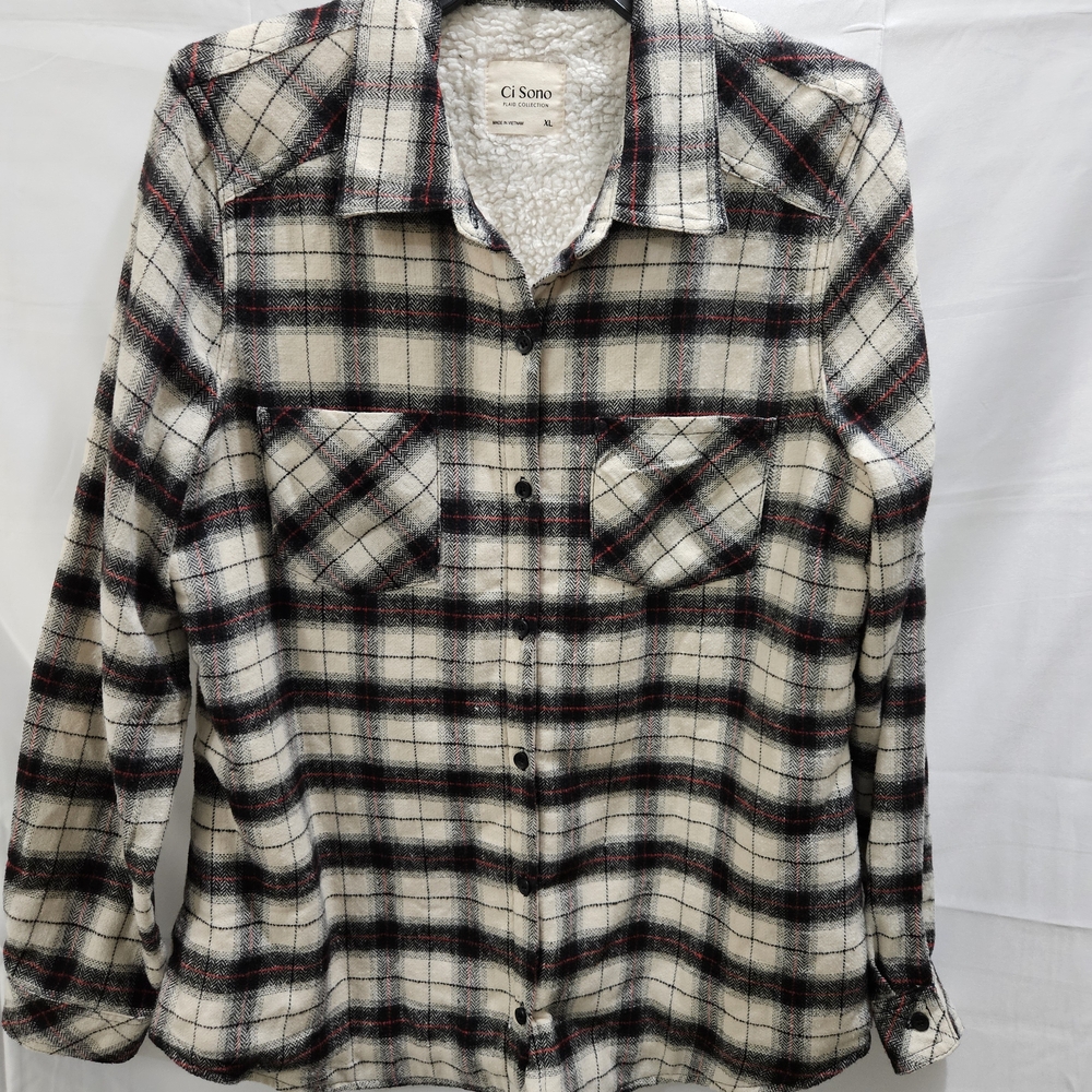 Plaid Button-Up Shirt - Picture 1 of 4